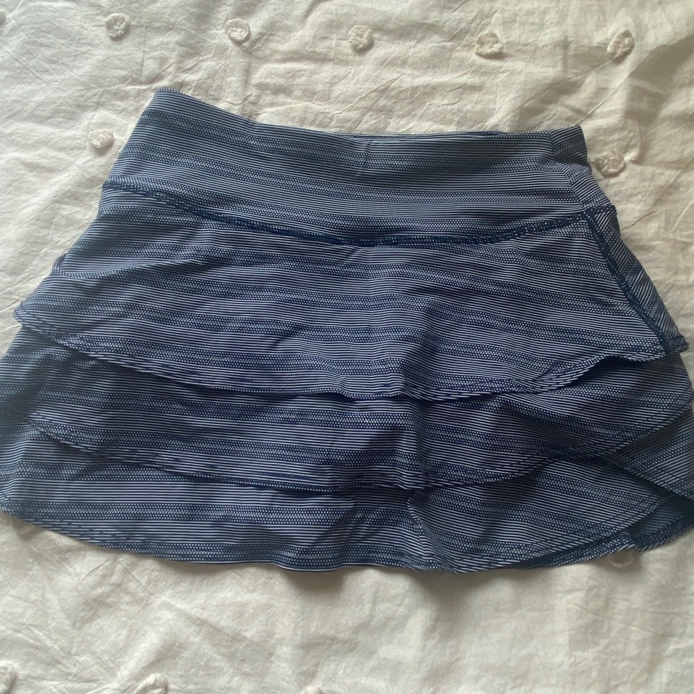striped athleta tennis skirt